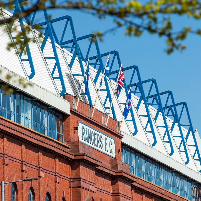 RangersFC's tweet photo. The development of the prestigious new Edmiston House at the Copland concourse is now well underway. To protect the building site we have had to reduce the width of the external Copland concourse behind the stand near to Edmiston Drive.

Supporter Information 👇
