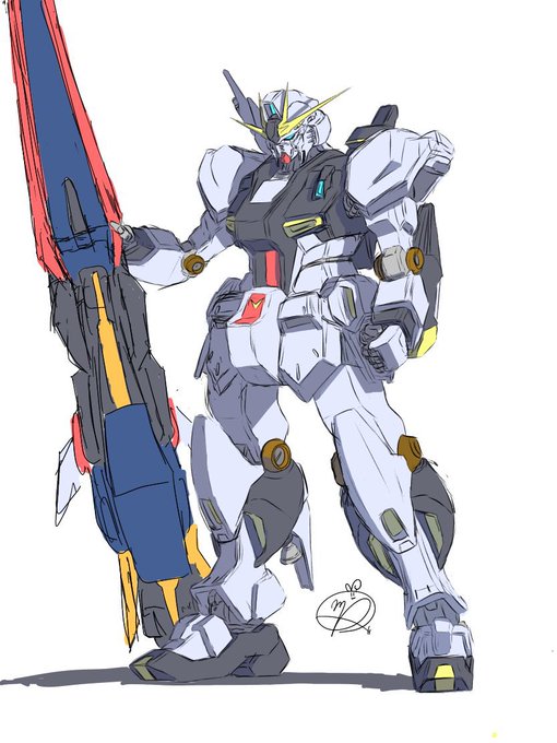 話題のロングレンジフィンファンネルとνガンダム落書き
最初見た時大型のビームライフルかなんかをバックパックにマウントしてるのかと思った… 
