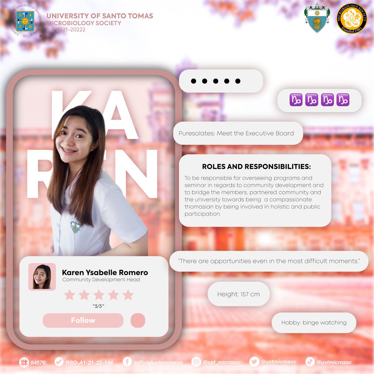 UST_MicroSoc's tweet photo. Facebook: https://t.co/lj8A8MqDIA
Twitter: https://t.co/HrTVJrnNWu
Instagram: https://t.co/akxm9flkWt
Tiktok: https://t.co/X0fJOq5QWz
#MicrobeSimulate2021
#SignInOrganization
#R101Science
#kaACBay
#ParaSCIyo https://t.co/vyH6saxDCD