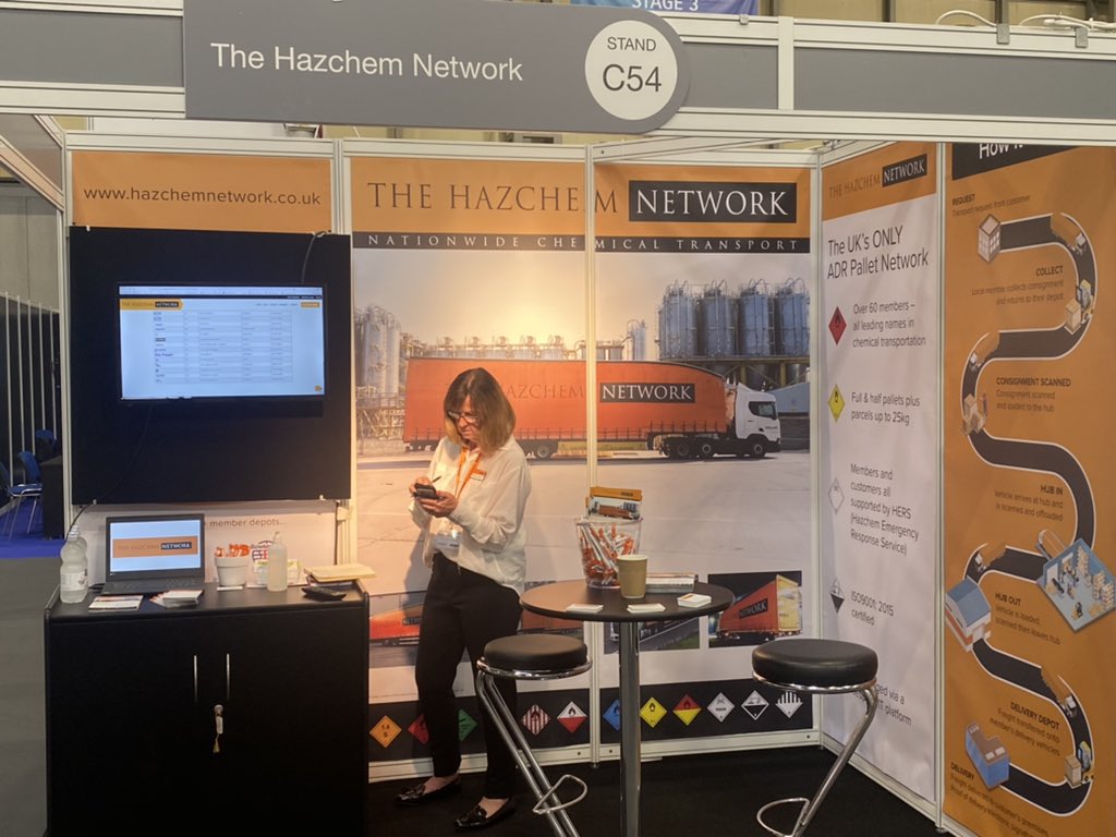 The doors are open on day 2 of @chemukexpo so come by stand C54 for a chat #chemicals #chemicallogistics #palletnetwork #logisticservices #chemukexpo