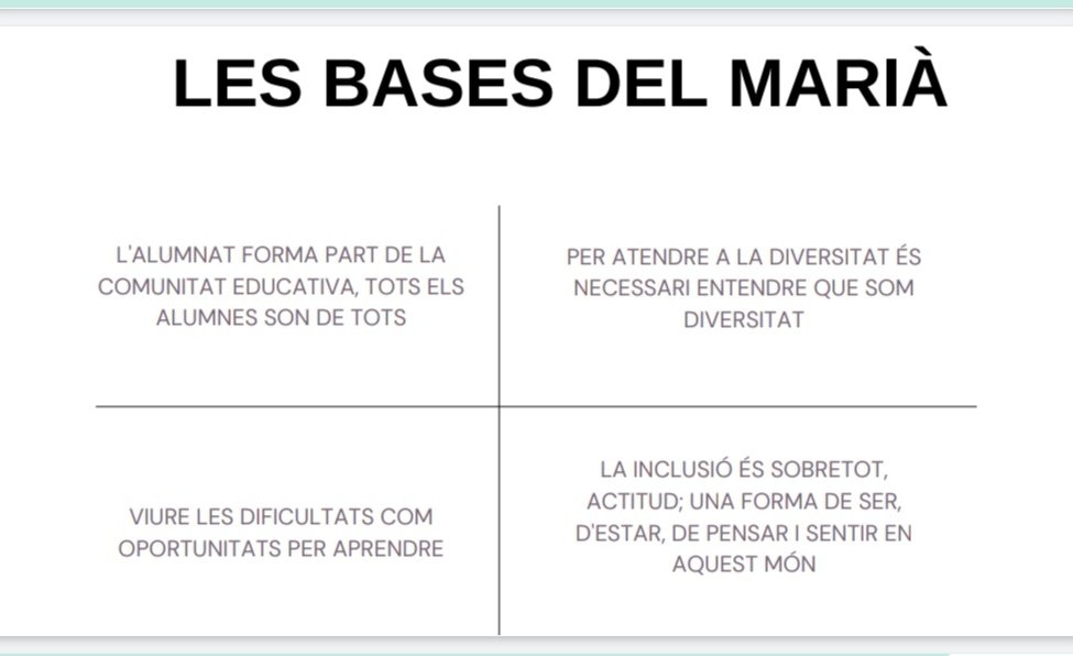 ESCmariafortuny's tweet photo. Píndola 💊 formativa de l'Equip d'#Inclusió de l'@ESCmariafortuny
🔴 #Codocència
🟠 Presentació alumnes SIEI
🟡 Nou Pla de Treball
🟢 Punts clau
🔵 Modelatge
🟣 Les bases del Marià
Grans professionals compartint la seva expertesa amb la resta del claustre.
#EscolaMariàFortuny https://t.co/6fQZW5dNiI