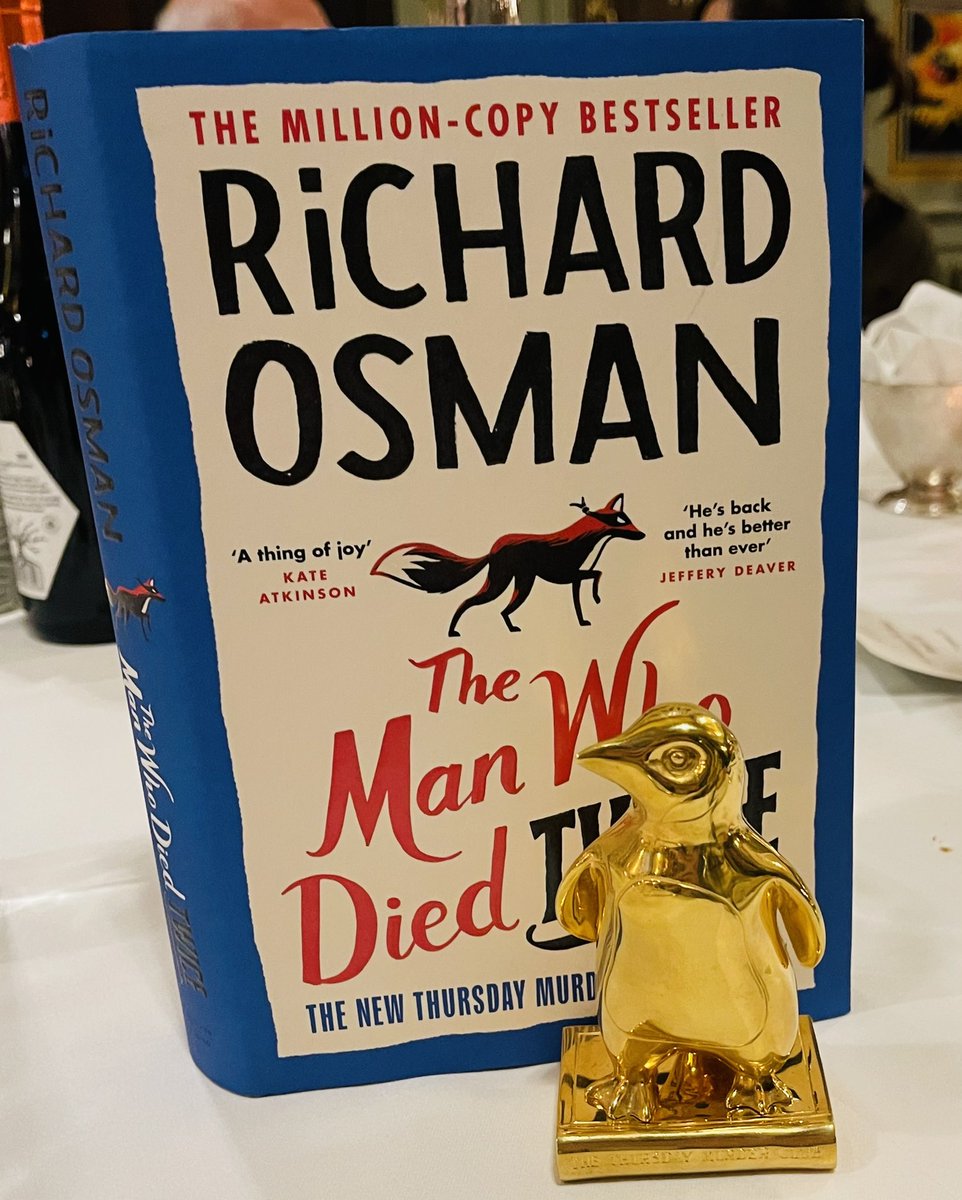 richardosman's tweet image. #TheManWhoDiedTwice is finally out today! Everyone who survives the first book returns for much, much more trouble. Anyone who enjoyed the first one will ❤️ this one. I can't wait for you to read it.