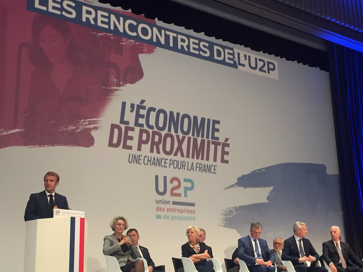 « Travailleurs indépendants, représentants de l’économie de proximité je tiens à vous dire un immense merci au nom de la nation car tout au long de cette crise vous avez tenu » une reconnaissance du chef de l’Etat <a href="/EmmanuelMacron/">Emmanuel Macron</a> pour les artisans. #rencontresU2P