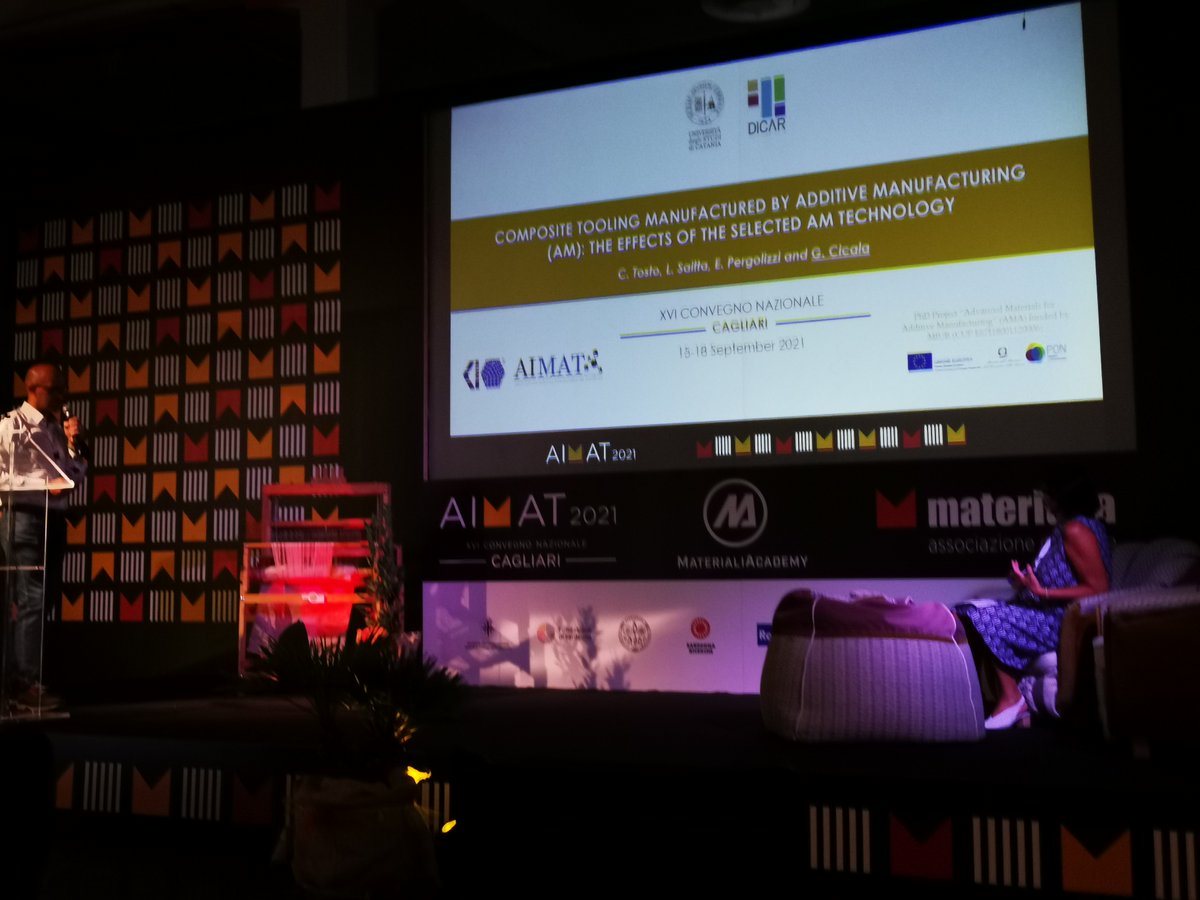 LabPolymers's tweet image. The Group of Polymers and Composites Lab is attending the #AIMAT2021 Conference in Cagliari, the capital of Sardinia Island, to talk about advanced materials, 3d printing, composites and recycling.
♻️⚙️✈️🛥️🏎️
The week is full of events.
 @unict_it @DICArUnict