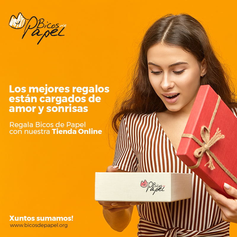 Los mejores regalos están cargados de amor y sonrisas. Regala solidaridad, amor, cariño... regala Bicos de Papel con nuestra Tienda Online.

bicosdepapel.org/tienda/

#BicosDePapel #LuchaContraElCancerInfantil #XuntosSumamos #tienda #regalo #solidario #amor