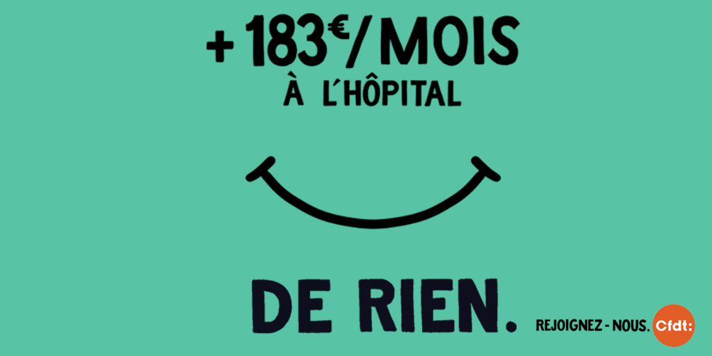 Pas de promesses, des actes. Le Ségur de la #santé, une victoire de la CFDT. #RejoignezNous cfdt.fr/adhesion