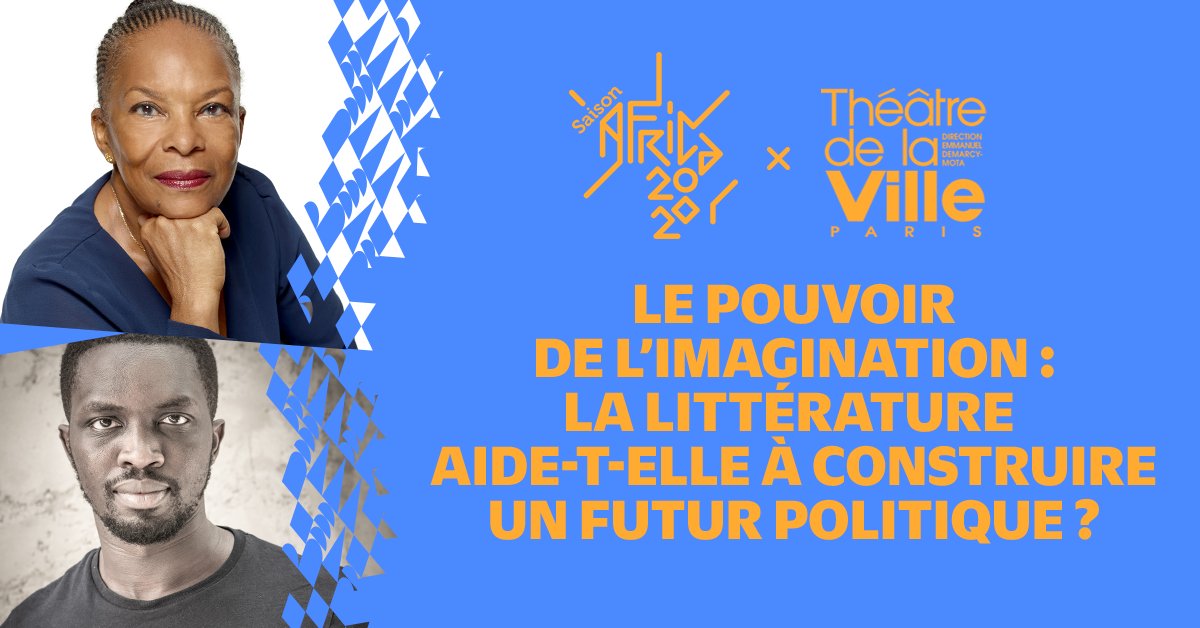 #SommetDeSeptembre || Jeudi prochain, nous cloturerons l'aventure avec une soirée exceptionnelle en présence de <a href="/ChTaubira/">Christiane Taubira</a> et de Mohamed Mbougar Sarr 🎉✨📣
RDV au <a href="/TheaVilleParis/">Théâtre de la Ville</a> le jeudi 23 septembre à 19h30 
*** Inscription obligatoire : mtr.cool/pmmglciuee
@SaisonAfrica20