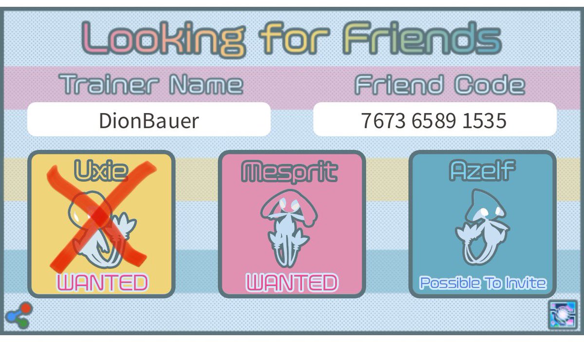 arturo_peimbert's tweet photo. Looking for friends for Lake trio raids.
Please invite your Mesprit raids.
My trainer code : 7673 6589 1535
 https://t.co/UKjK9u3N2x #PokemonGoFriends #PokemonGoRaids #GORaids https://t.co/EBuqSXZTn6