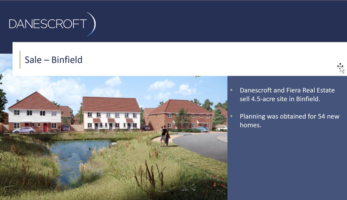 We are pleased to announce that #Danescroft and <a href="/FieraRealEstate/">Fiera Real Estate UK</a> have sold our 4.5-acre site in Binfield to <a href="/TaylorWimpey/">Taylor Wimpey</a> with consent for 54 new homes. Read more here: hubs.li/H0Xryds0