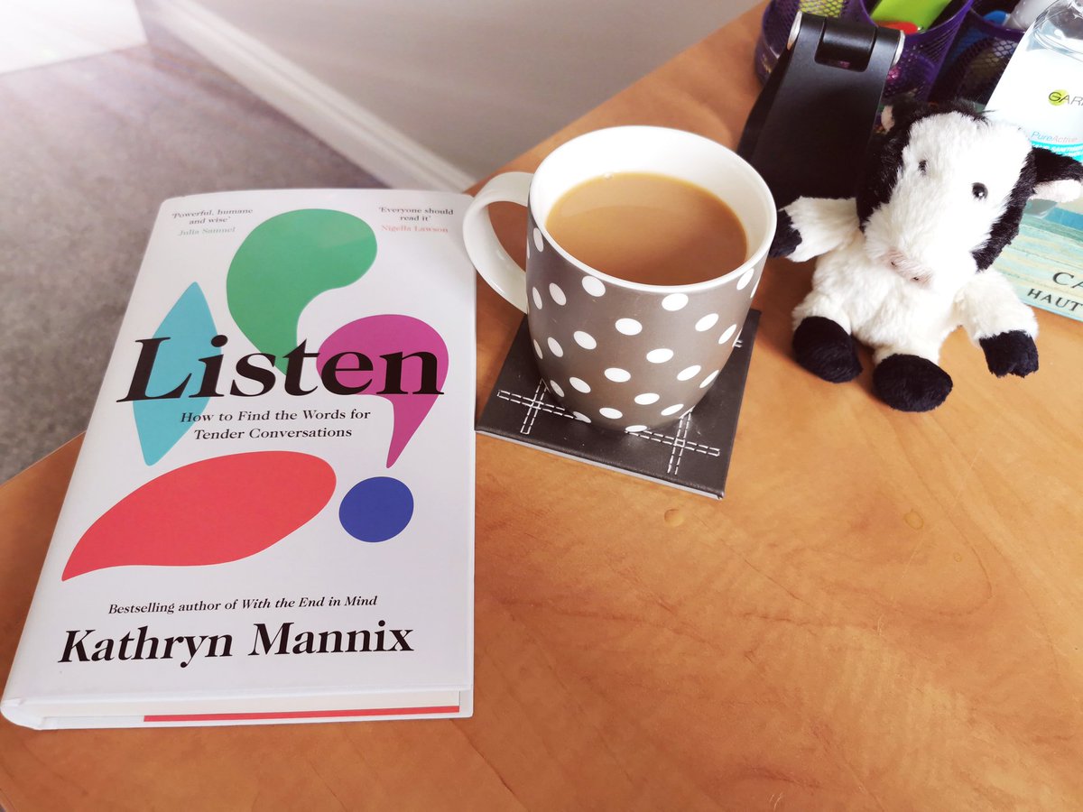 Yay #Listen by @drkathrynmannix arrived just as I was making tea. Excellent timing! ☕😀 Can't wait to read this one. #readingtime #NewBook #ThursdayThoughts #TenderConversations