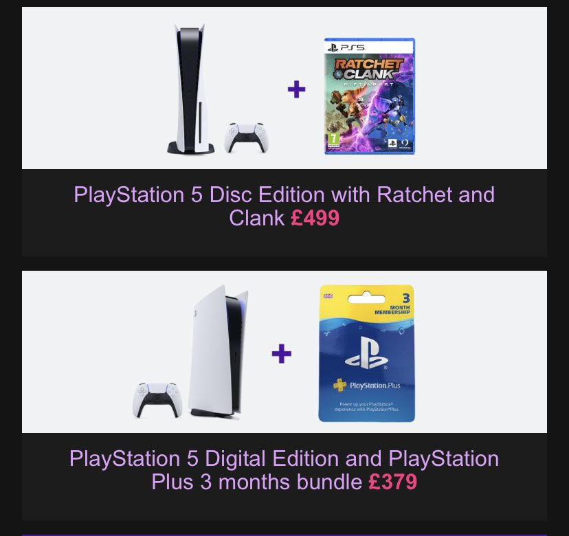 PS5 UK Stock tweet media