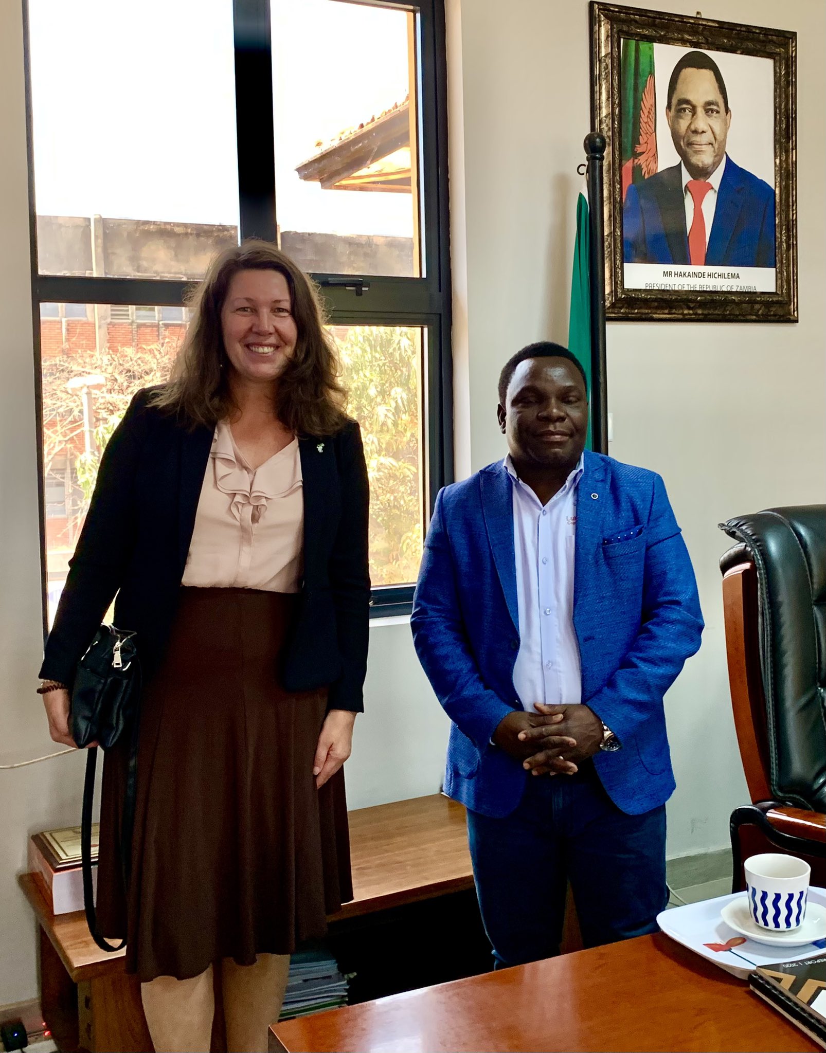 Anna Maj Hultgård on Twitter: "From NW to the Copperbelt! #Zambia 🇿🇲 is  certainly a vast country! Meeting in Ndola w/ Perm Sec Nundwe Blagah Bright  at the President's Provincial Administration. Relations