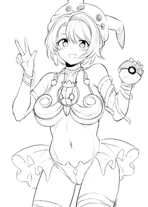 フォルダ整理してたら出てきたハロウィンユウリちゃん、かわいく描けてる気がする。あとなんかやべー絵も出てきた 