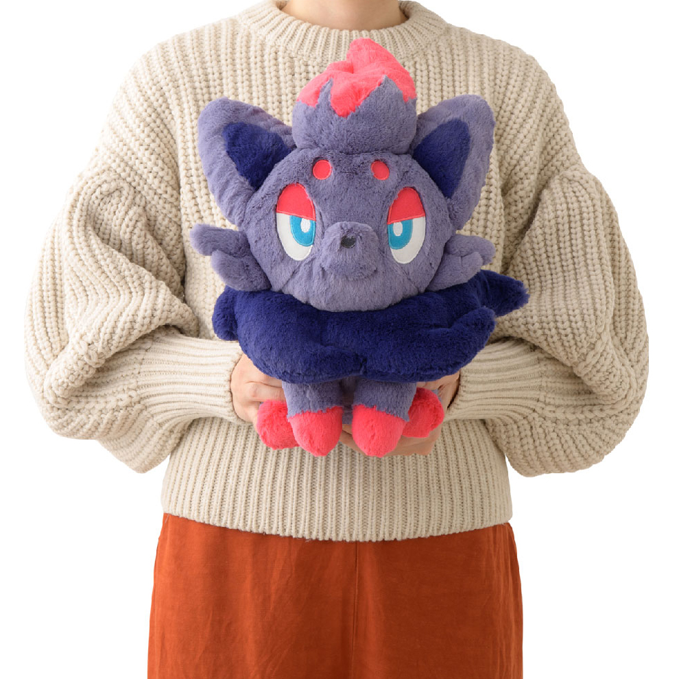 ポケモン ふわふわ抱きぬいぐるみ ゾロア タグ付き 美品