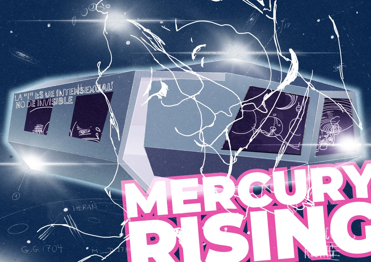 GayMuseum's tweet photo. 🚀 Our first inter* focused exhibition „Mercury Rising – Inter* Hermstory[ies] Now and Then” starts on October 14. The show by Luan Pertl &amp;Sylvia Sadzinski is dedicated to the past and present of inter* movement(s) in activism, society, art &amp; culture. 🪐 https://t.co/6P7Bpb10ic https://t.co/m131okTQbo