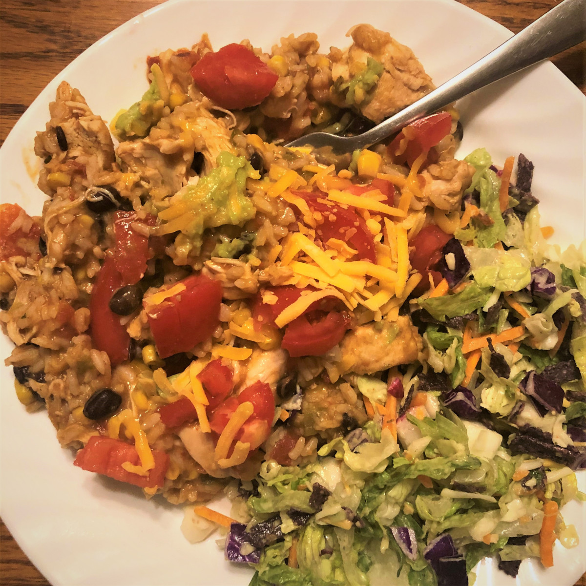 Instant Pot Chicken and Rice Taco Bowls Recipe (ish)