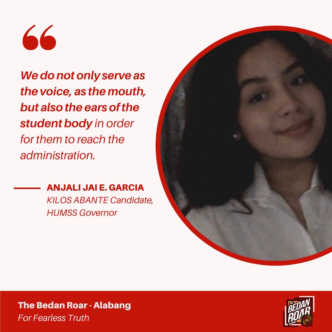 BedanRoarSBCA_'s tweet photo. In yesterday's BedisTanong, each candidate for the positions up for grabs under the HUMSS strand were given one question each. Find out their notable answers here.
Don't forget to exercise your right to vote for your future Bedan leaders tomorrow, September 17th! https://t.co/ilzqoOp4UO