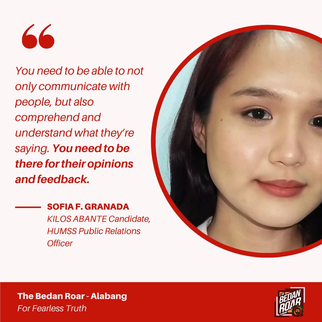 BedanRoarSBCA_'s tweet photo. In yesterday's BedisTanong, each candidate for the positions up for grabs under the HUMSS strand were given one question each. Find out their notable answers here.
Don't forget to exercise your right to vote for your future Bedan leaders tomorrow, September 17th! https://t.co/cFkm9N8Mp6