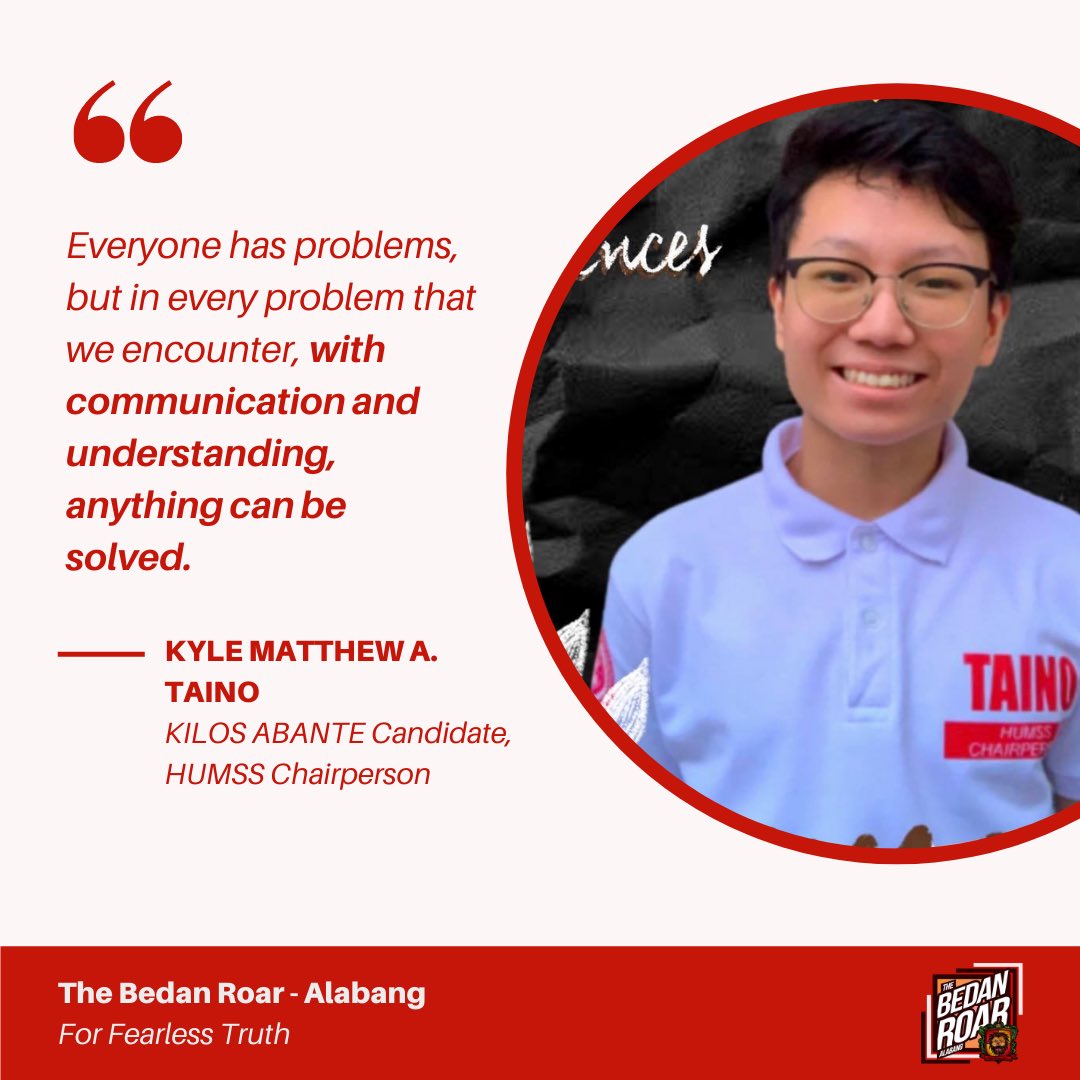 BedanRoarSBCA_'s tweet photo. In yesterday's BedisTanong, each candidate for the positions up for grabs under the HUMSS strand were given one question each. Find out their notable answers here.
Don't forget to exercise your right to vote for your future Bedan leaders tomorrow, September 17th! https://t.co/cFkm9N8Mp6
