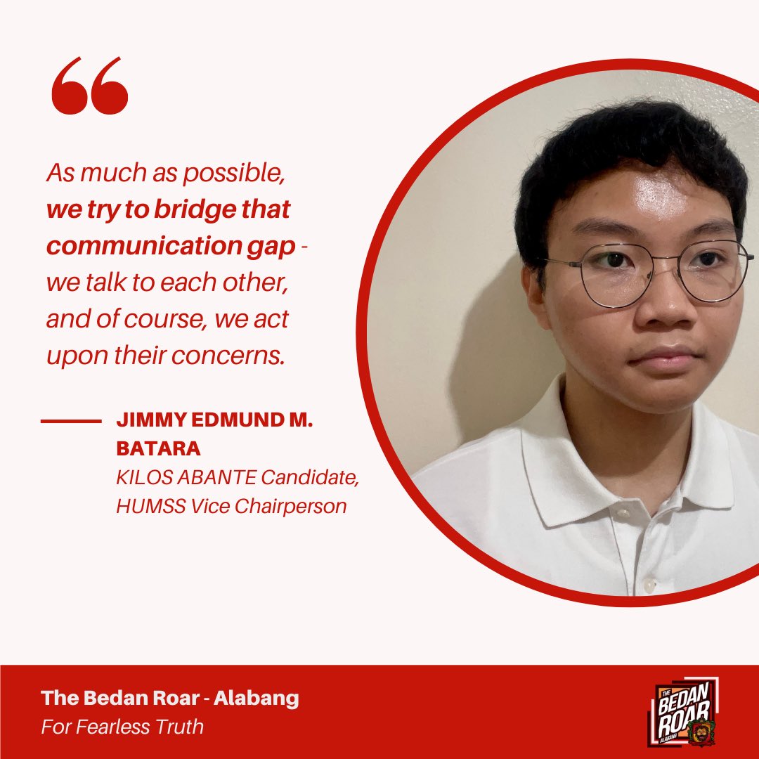 BedanRoarSBCA_'s tweet photo. In yesterday's BedisTanong, each candidate for the positions up for grabs under the HUMSS strand were given one question each. Find out their notable answers here.
Don't forget to exercise your right to vote for your future Bedan leaders tomorrow, September 17th! https://t.co/cFkm9N8Mp6
