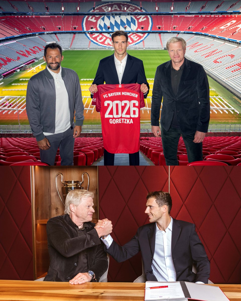 Wir freuen uns, dass <a href="/leongoretzka_/">Leon Goretzka</a> für fünf weitere Jahre im Trikot des <a href="/FCBayern/">FC Bayern München</a> aufläuft! Es ist für die Entwicklung des Vereins entscheidend, dass wir unsere Leistungsträger langfristig halten.