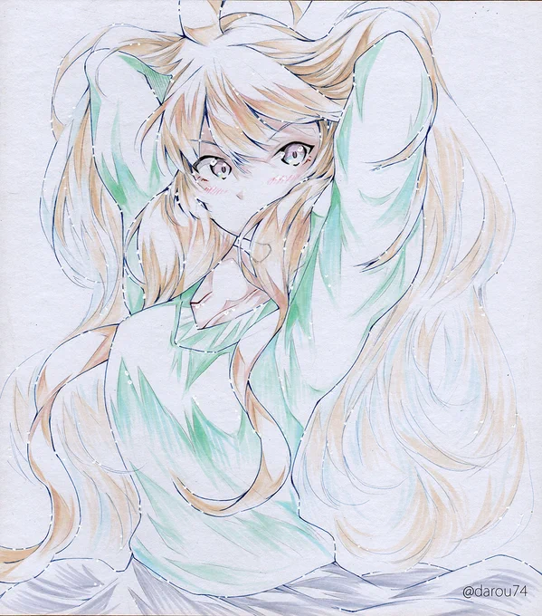 髪かきあげ嫁さん。 