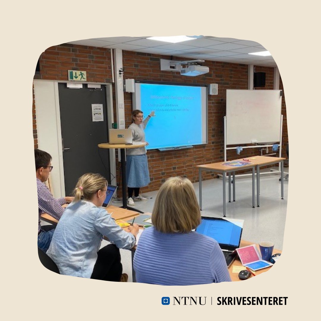 Skrivesenteret's tweet photo. Dekom-Trøndelag med Skrivesenteret: Kari Anne og Espen har vore på Meldal vidaregåaende skule og halde kurs om fagspesifikk lesing og skriving i programfag på yrkesfag. #dekom #trøndelag #meldal #vgs https://t.co/u0CmzEJdk7