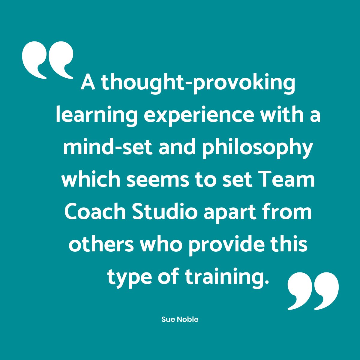 "A thought-provoking learning experience with a mindset and philosophy which seems to set Team Coach Studio apart from others who provide this type of training." 

To learn more about our team coaching training, check our website here. bit.ly/2MI6C8P

#TeamCoach