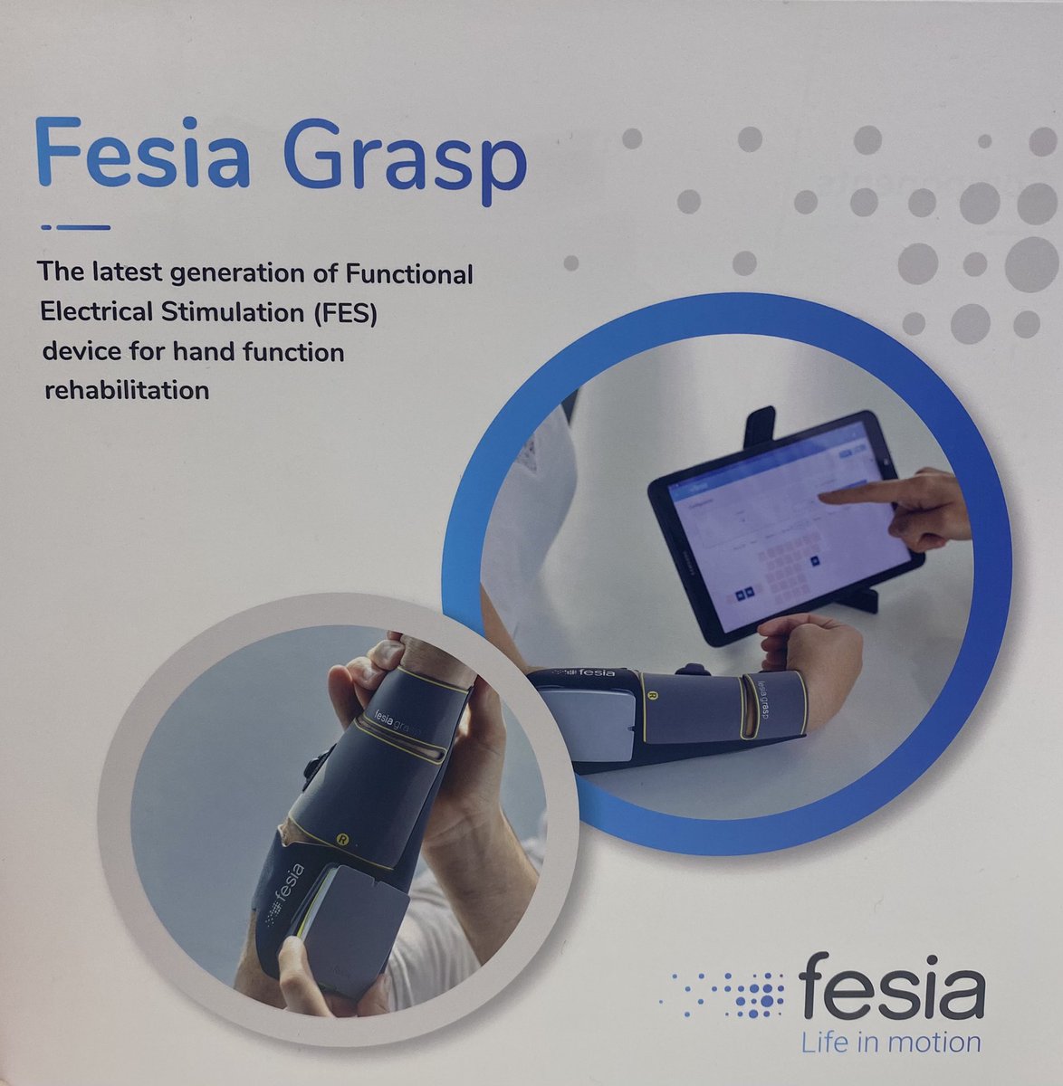 Ectron's tweet photo. Learn more about Fesia Grasp by @fesiatech in the Live Demo Zone @NeuroConvention at 11am 

#fes #functionalelectricalstimulation #neurorehab #handrehab #NeuroCon21 #physio #OccupationalTherapy https://t.co/QUF0mUkdan