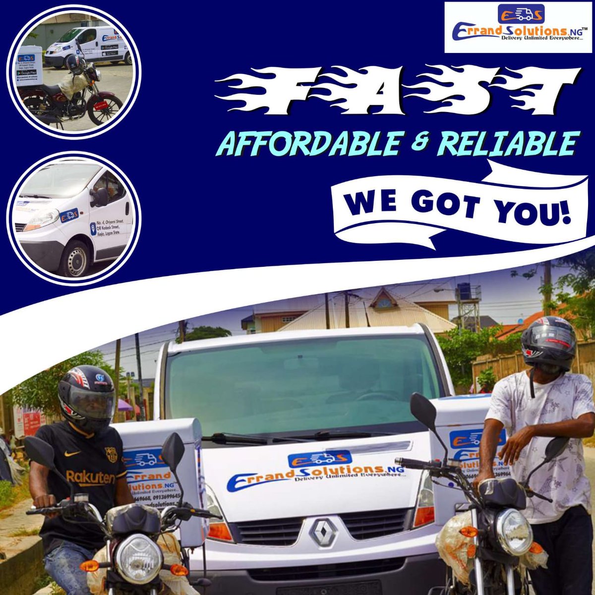 solutionserrand's tweet image. Errandsolutions.ng is the best logistics plug for you.
We&apos;ve got you business covered anytime anyday.

Fuelprices|mbappe|Nigeria|Africa|Tems|Buhari|Iphone13|Lagos|#oleout#congratulationsTacha|Biggie|young boys|Yoruba|Donjazzy|Nigerian