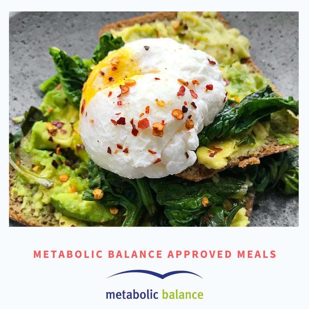 Panacea_Eva's tweet photo. This is a Metabolic Balance approved meal… how good does it look?! Tastes even better! Weight loss is 100% possible with healthy meals and without feeling hungry.
This meal included: Rye bread, avocado, wilted spinach, olive oil, poached eggs and chilli flakes! YUM! https://t.co/M9lhcwSHzw