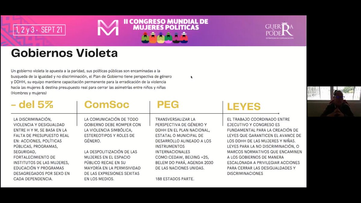 cmmujeres's tweet photo. "Un gobierno violeta, es un gobierno que cada cuatro años presenta, ante la CEDAW, sus avances de como sus políticas públicas cambiaron y transformaron la vida de las niñas, jóvenes y mujeres". @edurneochoa 🇲🇽
.
.
#IICMMP #gobiernosvioleta #mujerespolíticas #gobiernoincluyente https://t.co/lksU2oPbkS