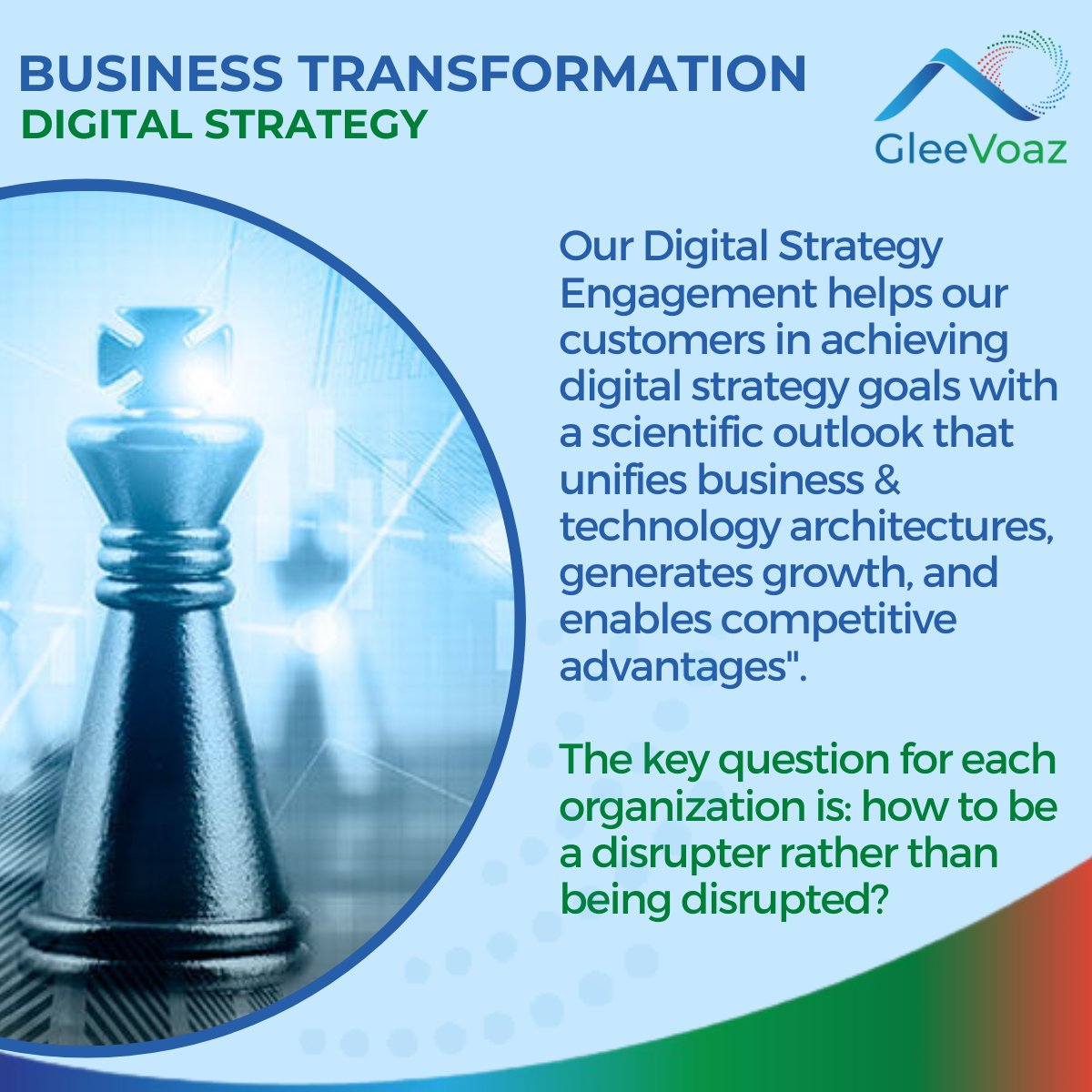 GleeVoaz's tweet photo. Our #digitalstrategy Engagement helps our customers in achieving digital strategy goals with a scientific outlook that unifies business &amp; technology architectures, generates growth, and enables competitive advantages. https://t.co/WEa24Oatx6