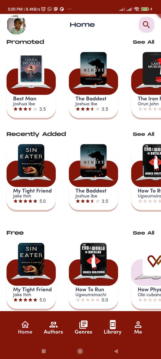 UgwumsinachiNn1's tweet image. Project is coming up well. Still need to add few more features and tune up.
#flutterdev #Flutter #ebookapp #flutterebookapp