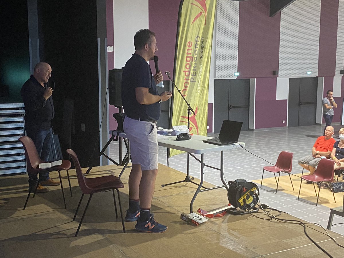 RiberacDe's tweet photo. 🟡🟢 @cddordogne #valnatura: c’est parti !
47 départements de France représentés à @RiberacDe  pour le lancement du 9eme Val Natura !
rendez-vous samedi soir pour la fin de l’épreuve ! https://t.co/f55lj5rbV2