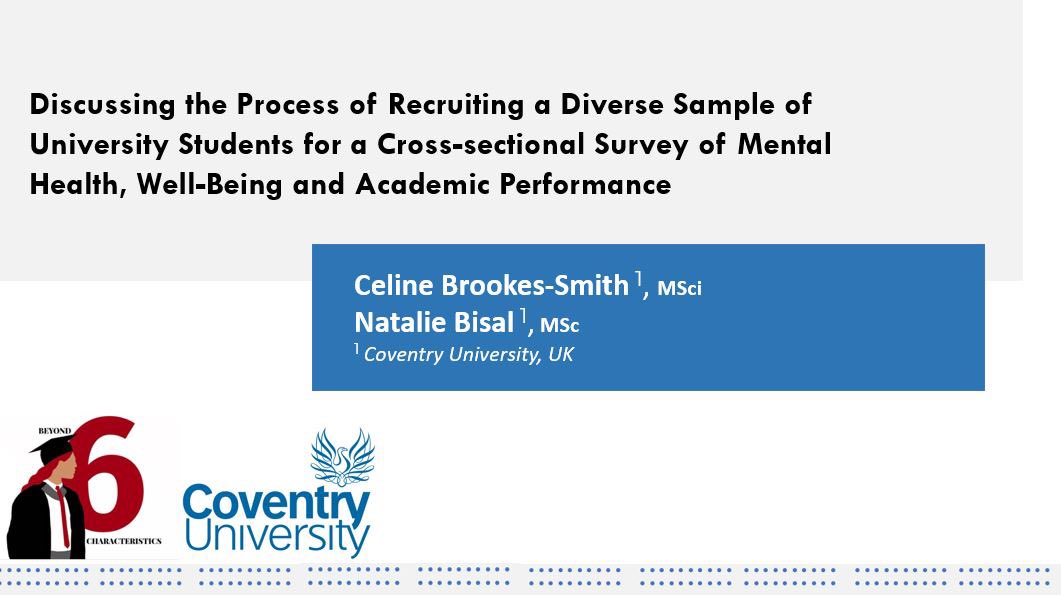Fantastic presentation by <a href="/celinejbs/">Celine</a> &amp; <a href="/NatalieBisal/">Natalie Bisal</a> for <a href="/LUbeyond6conf/">Lancaster EDI Conference 2021</a>. Great to see prelim data on the many protected characteristics collected from >1,200 <a href="/covcampus/">Coventry University</a> students. First conference presentation on your PhDs ✅ <a href="/CovUni_CIH/">Centre for Intelligent Healthcare</a> <a href="/CU_ReCap/">Doctoral College & Centre for Research Cap & Dev</a> <a href="/lycett_deborah/">Prof. Deborah Lycett RD PhD</a> <a href="/ProfAndyTurner/">Prof Andy Turner</a>