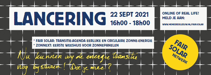 zuid_holland's tweet photo. Wat gebeurt er met gebruikte zonnepanelen? Het Fair Solar Netwerk werkt aan dit soort vraagstukken. Op 22 september lanceren we de eerste plannen en projecten over eerlijke en circulaire zonne-energie. Benieuwd? Meld je aan via 👉 https://t.co/raaUj1uTJa

#InnovatiefZuidHolland https://t.co/3hEiteQ2CI