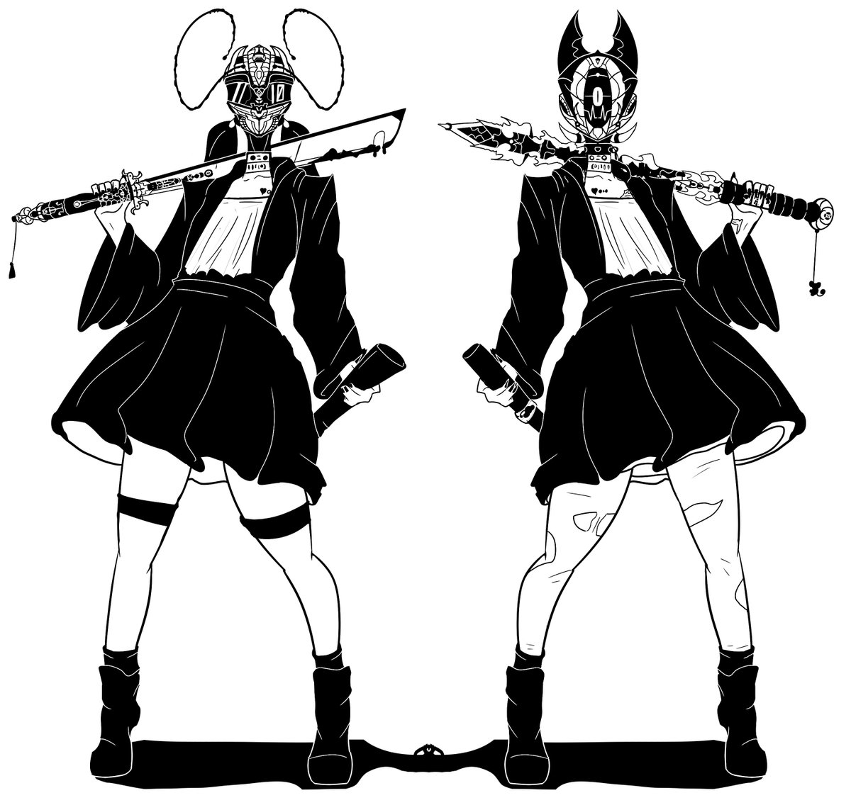 I'm a sucker for swords. I might not have time to pull out a complete #swordtember, but I'll make at least one more sword based piece this month 👏😤