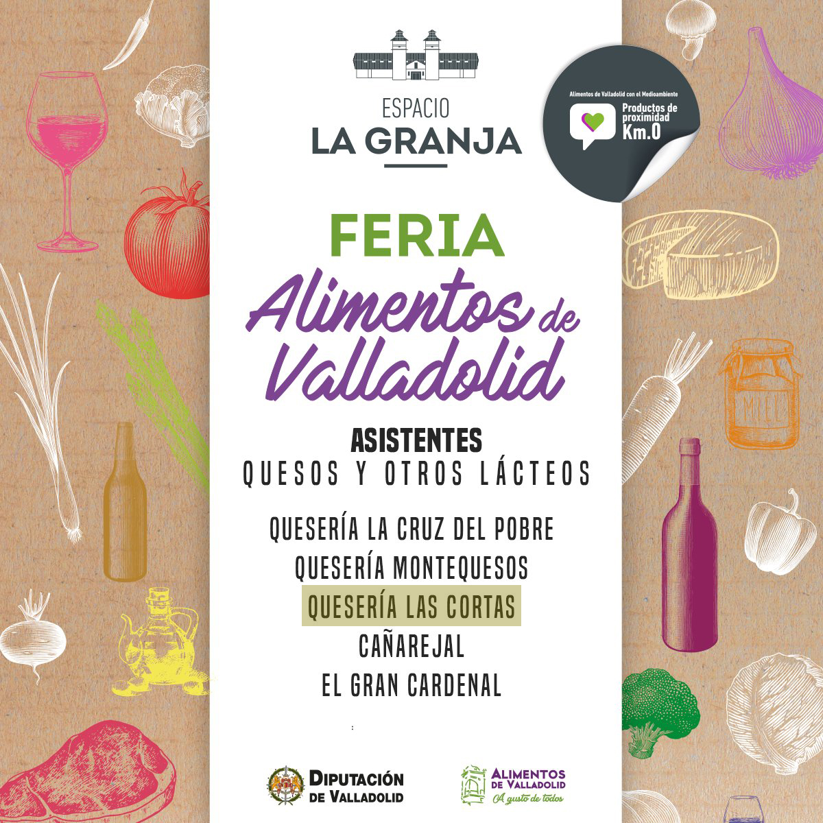 ¡Planazo para este fin de semana!... 
I Feria Alimentos de Valladolid. Viernes 17, sábado 18 y domingo 19 de septiembre en el #EspacioLaGranja de la Diputación Provincial de Valladolid, de la mano de  @alimentosvall.

Catas, Talleres infantiles, actividades para toda la familia..