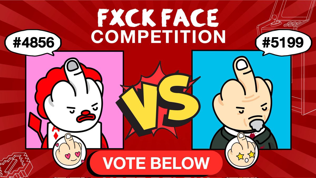 Jenjoe1988's tweet photo. I made it!! what I mean is my awesome clown @FxckFaceNft made it through to round 4 of the Fxck Face Face off!
It was a tough round 3 for sure.
Get in on the votes on our discord https://t.co/2uZzL24cdV
@garyvee you turning up for round 4!
#fxckface #fxckfaceFO #NFTGiveaways https://t.co/jyNV7FAYSt