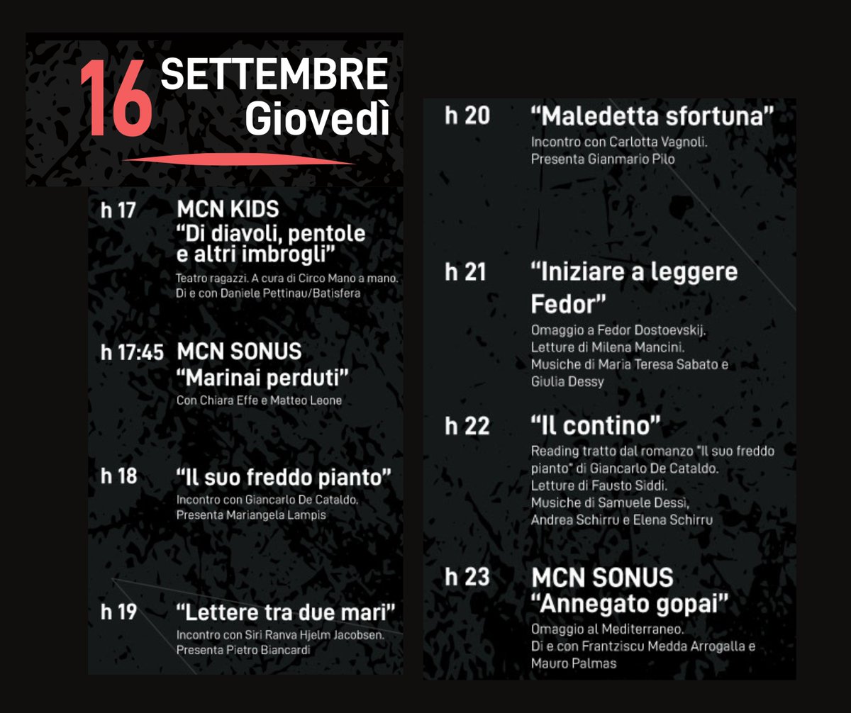 Oggi inizia il #mcn2021, alle 17.00
Ecco il #programma della giornata odierna