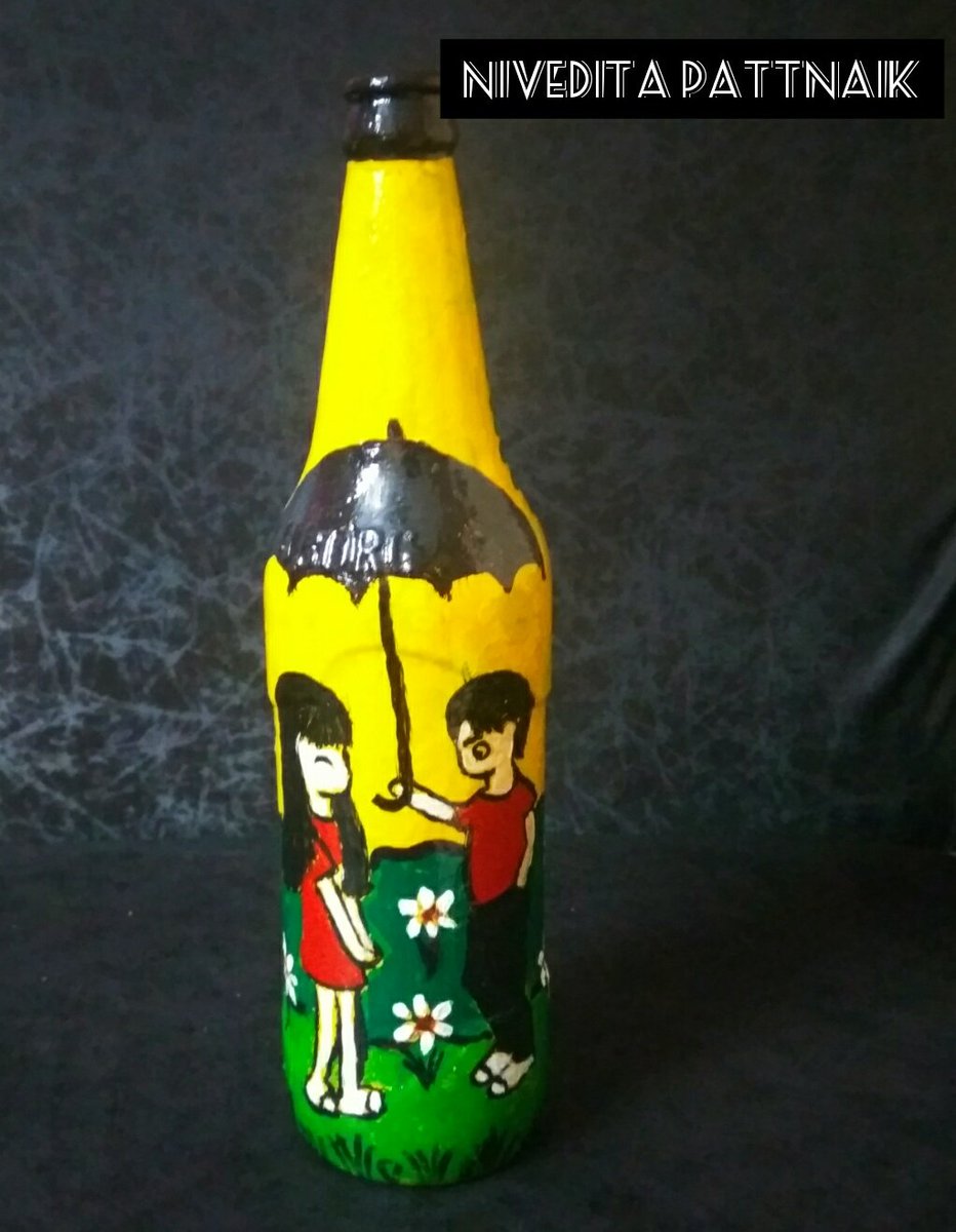 My Bottle Artwork😊
#bottleart #acrylicpainting #arttweeter #sambalpur #odisha