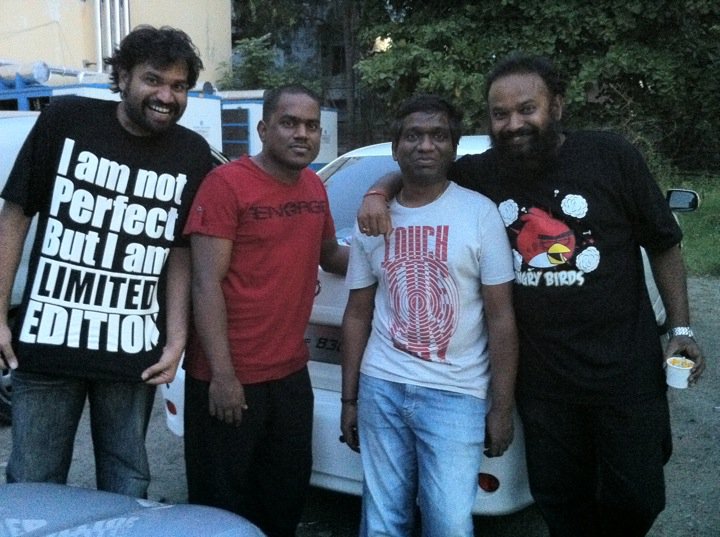 #Throwback 
During the time of #Mankatha ♠️♥️♦️♣️

@Premgiamaren @thisisysr #KarthikRaaja @vp_offl 

#10yearsofmankatha #VP04