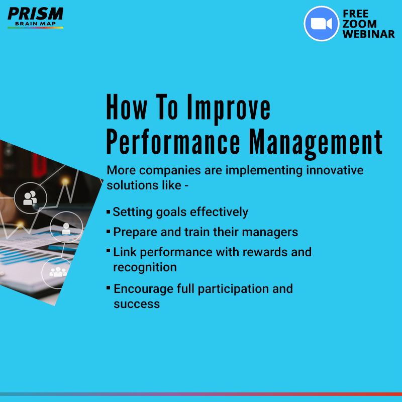 MyPRISMBrainMap's tweet image. The #PerformanceManagement process combines information gathering through monitoring goal completion, feedback &amp;amp; discussions. 
.
Join us for a #FREEWEBINAR on 22nd Sept 2021, at 11 am IST.
.
Register here: us06web.zoom.us/webinar/regist…

#prismbrainmap #neuroscience #employeeengagement