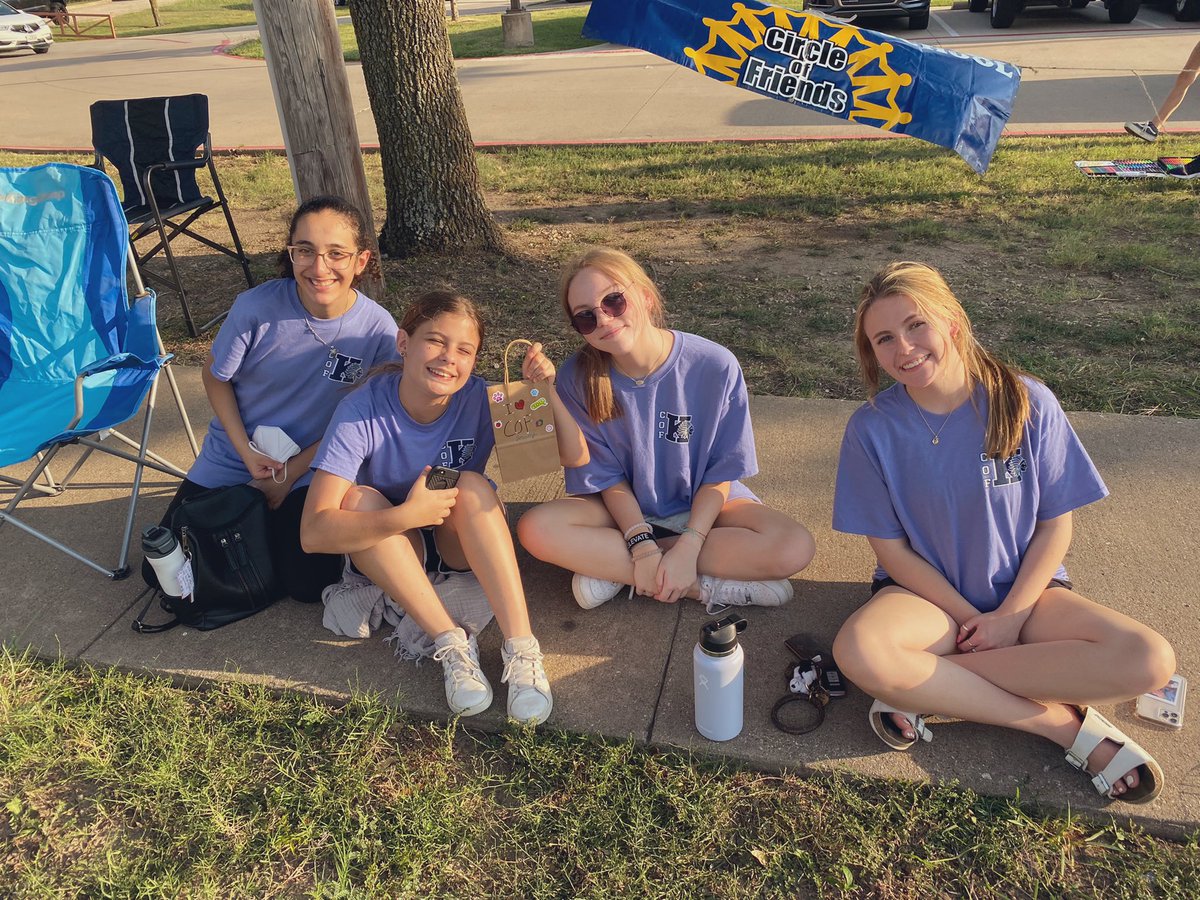 Fun times watching the KHS HoCo parade with Circle of Friends! <a href="/KellerHSCOF/">Circle of Friends</a> <a href="/KellerSped/">Keller ISD SpEd</a>
