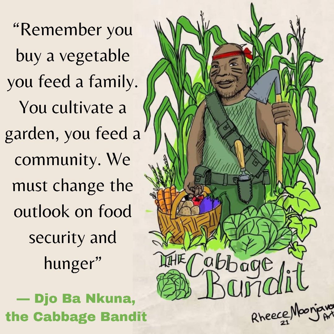 Djo Ba Nkuna, the Cabbage Bandit, was formally charged for planting vegetables on the side of the road to help his wife feed poor communities in the capital city.

News of Nkuna’s cabbage banditry has moved many, some calling for mass vegetable planting in solidarity