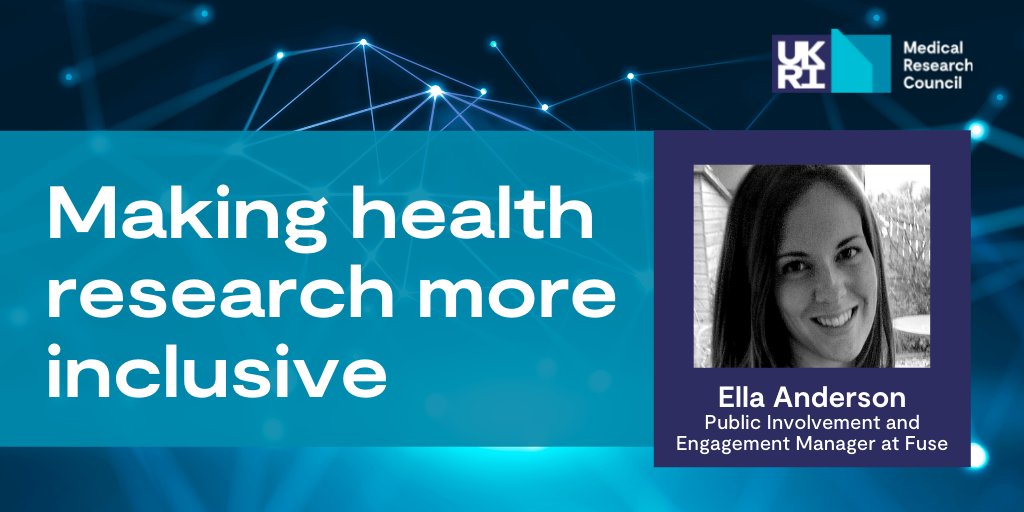 The_MRC's tweet photo. New on #MRCInsight blog 💭 Ella Anderson, Public Involvement &amp; Engagement Manager at @fuse_online, writes about INCLUDE - an online course led by @UniofNewcastle to improve inclusion of under-served groups in health research.

➡️ https://t.co/AKT2fvyE8S #NIHRInclude @NIHRresearch https://t.co/yodoXdFNfl
