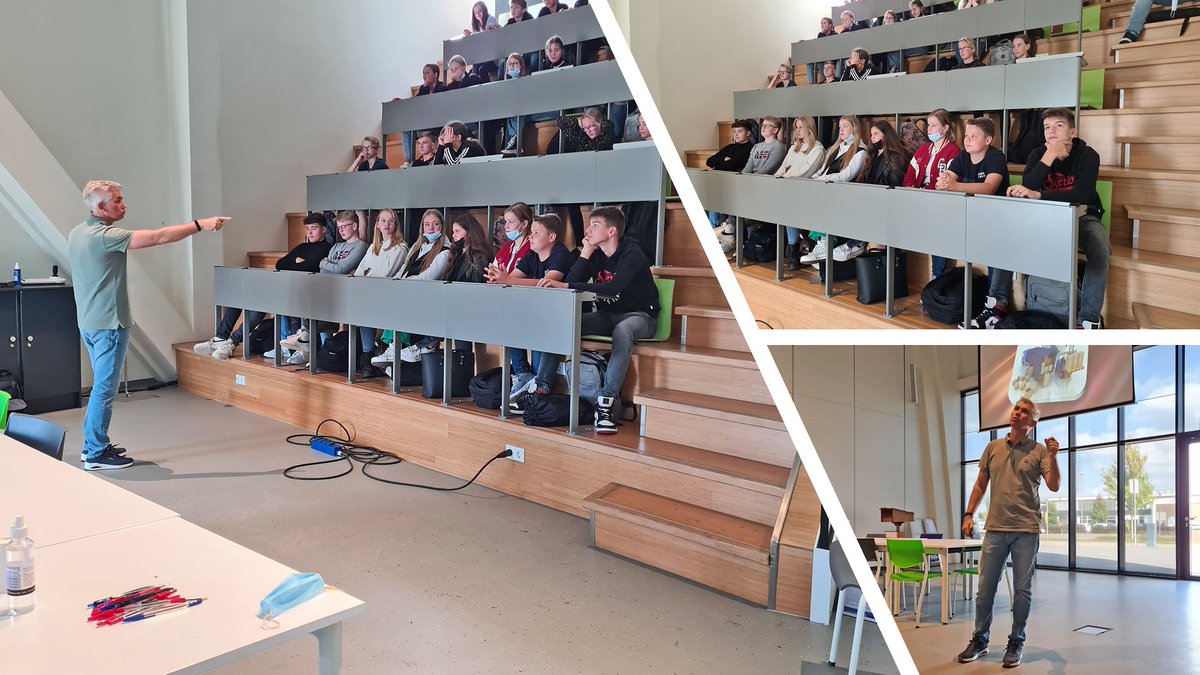 Mobil_Logistiek's tweet photo. Op woensdagmiddagen verzorgt Logistiek het oriëntatieprogramma "Loeks" voor VMBO-scholieren. Afgelopen woensdag hadden we voor dit schooljaar onze eerste groep te gast: leerlingen van het @DollardCollege Campus-Winschoten. Bedankt voor jullie bezoek! #voorlichting #loeks https://t.co/EUZEK7IybT