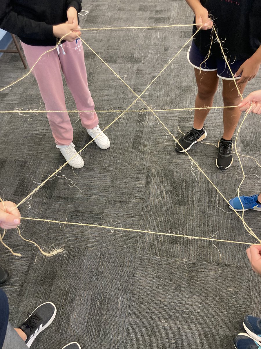 csinthemiddle's tweet image. Great feed back from my students: physically building a network really deepened their understanding. This was a CSP lesson from Code.org. I used it with 6th graders!