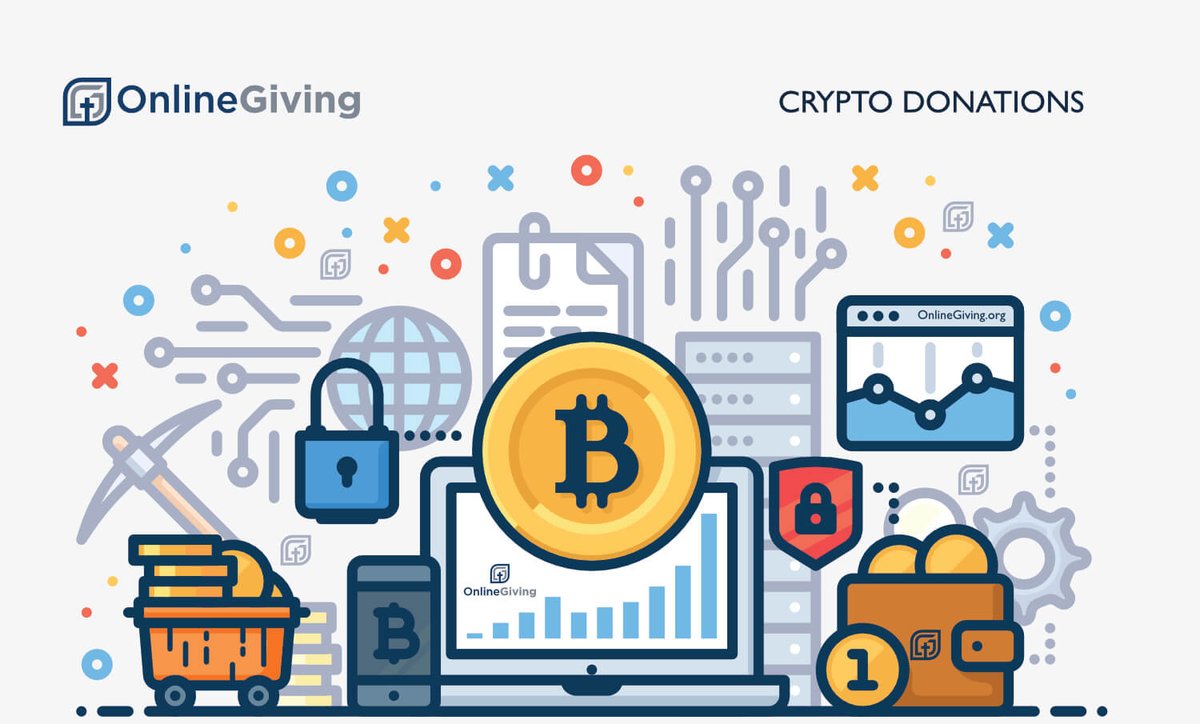 onlinegivingorg's tweet photo. With digital currency popularity skyrocketing globally, now is the time to start accepting cryptocurrency donations. Your church may be wondering, what is cryptocurrency? Is crypto legit or something the church should even be considering? Learn more at: https://t.co/QBsorMB7MS https://t.co/gyq9NQAUkE
